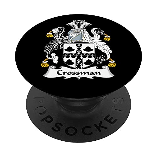 Escudo de armas Crossman - Escudo de la familia PopSockets PopGrip Intercambiable