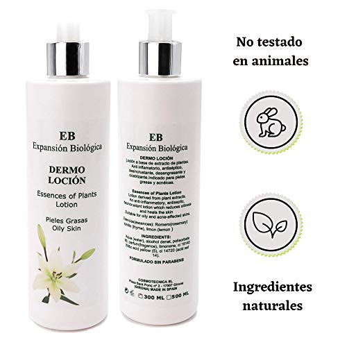 Expansión Biológica Loción Limpiadora Extracto de Plantas | Tónico Limpiador Pieles Grasas y Acné Sin Parabenos 300 Ml