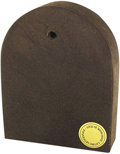 Ferrari & Arrighetti Icono Última Cena Estampa sobre Madera con Forma de Arco - 15 x 11,5 cm