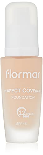 Flormar – Base de maquillaje perfect coverage – Bote de 30 ml – SPF 8 – 105