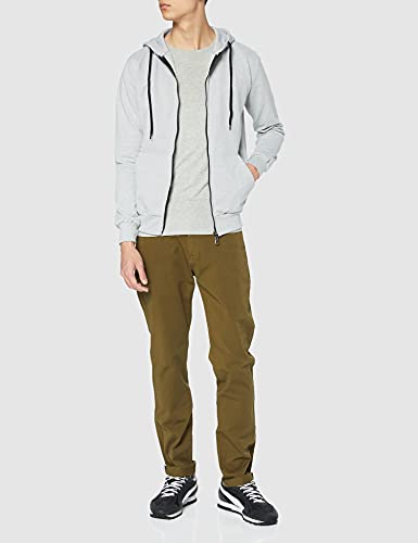 FM London Hyfresh Zipped Capucha, Gris (Grey 15), X-Large para Hombre