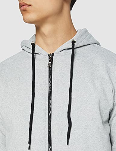 FM London Hyfresh Zipped Capucha, Gris (Grey 15), X-Large para Hombre