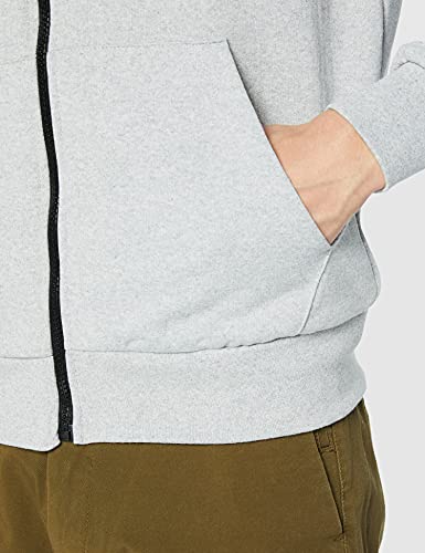 FM London Hyfresh Zipped Capucha, Gris (Grey 15), X-Large para Hombre