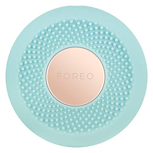 FOREO UFO mini Mint, dispositivo para tratamiento facial de 2 minutos con luz LED de espectro completo, calor, masaje T-Sonic, 2 años de garantía, para mascarillas UFO seleccionadas
