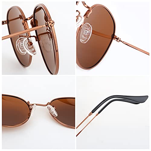 Gafas de Sol Polarizadas Hombre y Mujer UV400 Protección, Sunglasses Vintage y Clásicos Gafas de Sol Unisexo, Gafas de Sol Super Ligero al Aire Libre Deportes Golf Ciclismo Pesca Senderismo Conduir