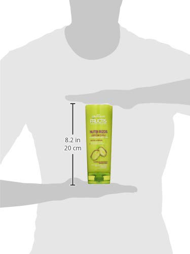 Garnier Fructis Nutri Rizos Contouring Acondicionador Fortificante que Nutre y Define, con Pectina de Fruta y Aceite de Pistacho - 300 ml