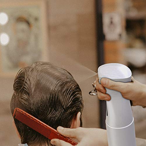 GeeRic pulverizador agua peluqueria,200ml Frascos de spray Botella de spray para el cabello Fina Niebla Pulverizador Continuo Pulverizador para peinado, plantas, mascotas limpieza Blanco transparente