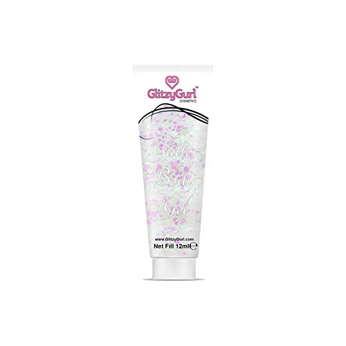 Gel con purpurina holográfica para la cara y el cuerpo, 12 ml, gel con purpurina cosmética corporal y para el cabello (Unicorn Dreams)