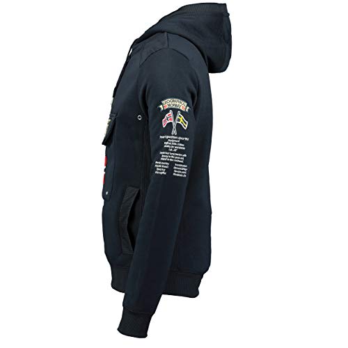 Geographical Norway - Sudadera DE Hombre GYMCLASS Azul Marino XL