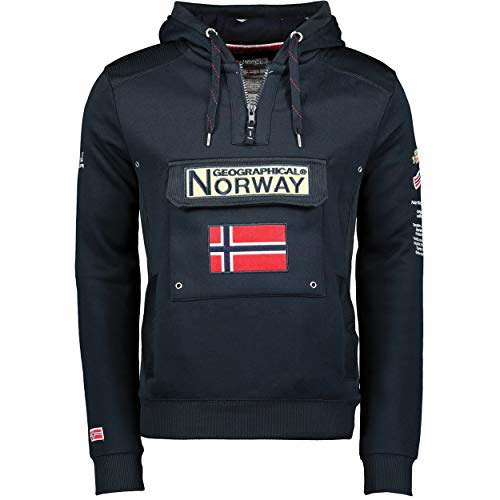Geographical Norway - Sudadera DE Hombre GYMCLASS Azul Marino XL
