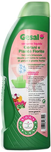 GESAL Fertilizante para geranios y Plantas Florales 2675902005, 1 l, Color Verde