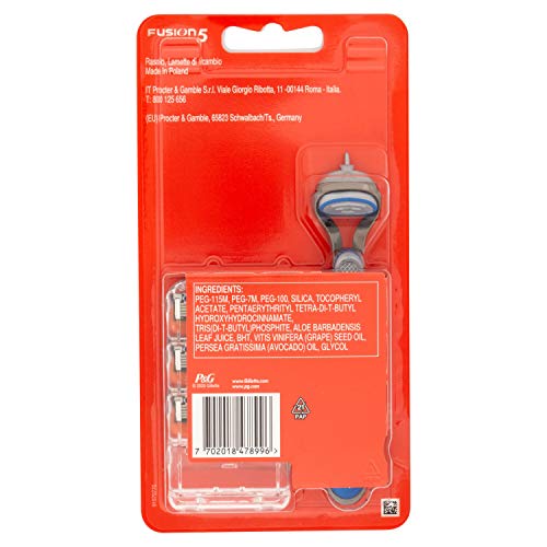 Gillette Fusion 5 - Maquinilla de afeitar para hombre con 3 cuchillas de repuesto