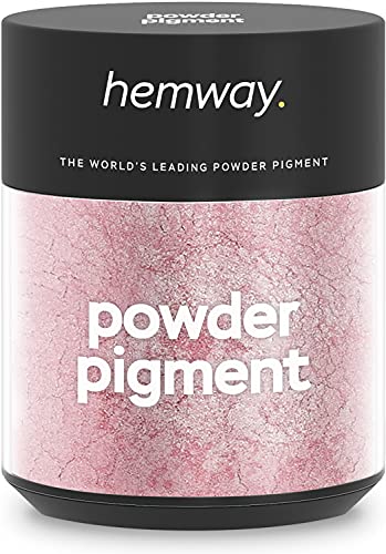 Hemway Bote de pigmento en polvo de 15 g – Metálico Oro Rosa Multiusos Mica Cosmético Seguro Corporal Uñas Artesanías Vasos de resina epoxi Cera Derretir Pintura Poliuretano