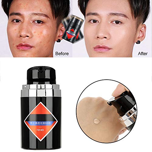 Hombres Bb Cream 50G Hidratante Corrector Impermeable Base de Maquillaje Cosmético(01)