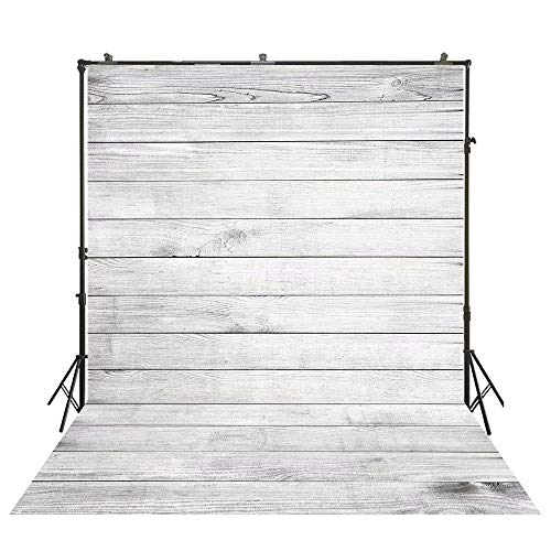 HUAYI Tablones de madera gris telón de fondo para fotografía Tablero de piso de madera textura fondo W-3931