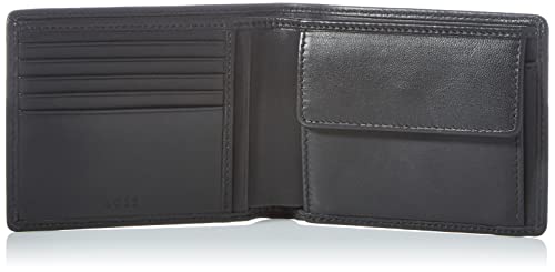 Hugo Boss Cartera Asolo para Hombre, Color Negro, Talla ONESI