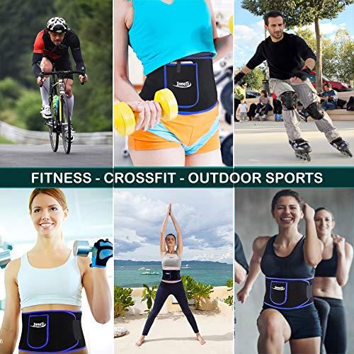 InnoTi Faja Reductora Adelgazante de Neopreno para Mujer y Hombre - Cinturón Lumbar Reductor de Cintura y Abdomen para Gimnasio, Fitness y Deporte - Faja Lumbar Abdominal de Sudoración Efecto Sauna(M)