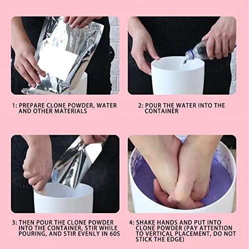 IRYNA Kit de fundición de moldes de mano de yeso, kit de moldeo de estatua de yeso, para parejas de novios y esposas