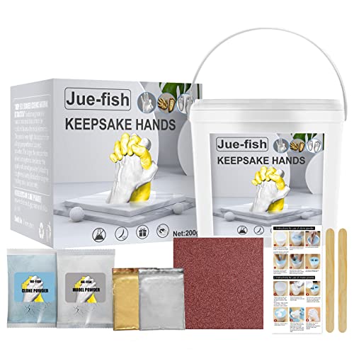 IRYNA Kit de fundición de moldes de mano de yeso, kit de moldeo de estatua de yeso, para parejas de novios y esposas