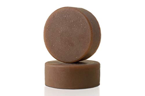 Jabón facial purificante de arcilla rosa y cacao - 100% ecológico, vegano y hecho a mano