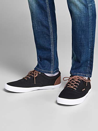 JACK & JONES Jfwvision Classic Mixed, Zapatillas Hombre, Gris (Anthracite Anthracite), 42 EU