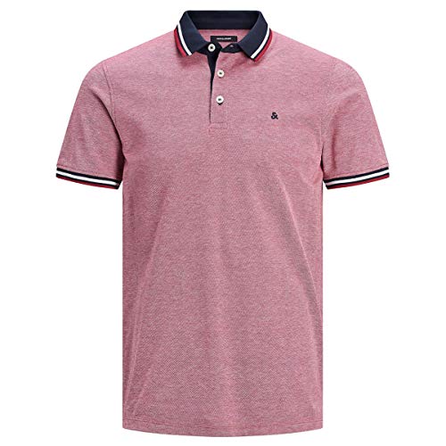 Jack & Jones Jjepaulos Polo SS Noos, Rosa (Rio Red), XL para Hombre