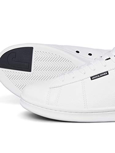 Jack & Jones NOS Jfwbanna PU White/Anthracite Noos, Zapatillas Hombre, 43 EU