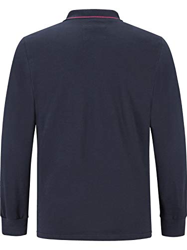 Jan Vanderstorm Ellis - Polo de manga larga para hombre, azul oscuro, 4XL