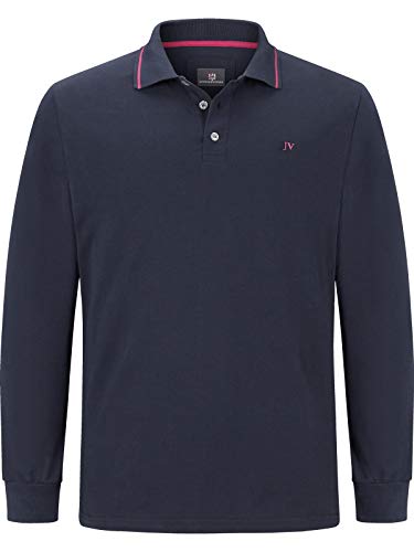 Jan Vanderstorm Ellis - Polo de manga larga para hombre, azul oscuro, 4XL