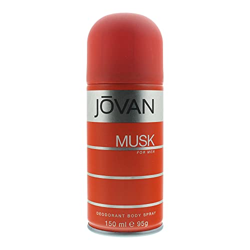 Jovan Musk - Desodorante spray de cuerpo para hombres, 150 ml