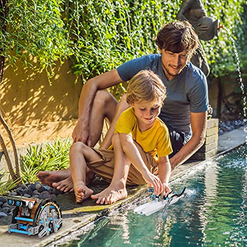 Juguetes STEM Kit de Tobot Solar Kits de Ciencia Educativa 12 en 1 Aprendizaje de Ciencia Juguetes de Construcción Alimentado por Solar Juguetes Ciencia para Niños Regalo para Niños de 8 9 10-12 Años