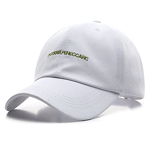 KGMO Summer Sun Caps Girls Boys Fashion Hip Hop Hat Gorra De Béisbol De Algodón para Mujeres Y Hombres Casual Snapback Hat Unisex Ajustable Blanco