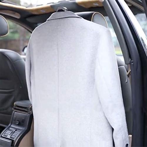 Kwak's Percha Plegable para el Coche Organizadores del Reposacabezas del Asiento Trasero Traje de Almacenamiento Ajustable Chaqueta Gancho de Ropa para un Corto Viaje de Cegocios