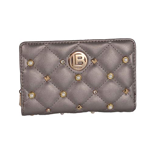 LAURA BIAGIOTTI Cartera Mujer Polipiel PU con Caja Regalo (Pequeño Metal Gris Harmony)