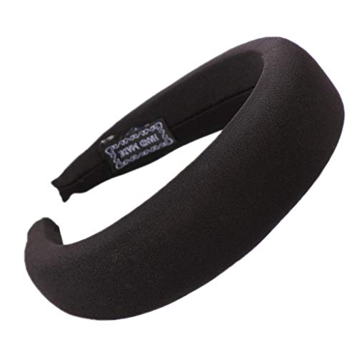 Lazder Diadema de terciopelo de esponja de moda para mujer, vintage, fiesta, dulce, color caramelo, para el pelo, para maquillaje, casual, ancho y elástico