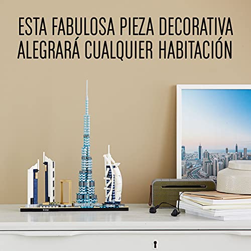LEGO 21052 Architecture Dubái, Maqueta para Construir, Regalos Originales y Manualidades para Niños 16 años y Adultos