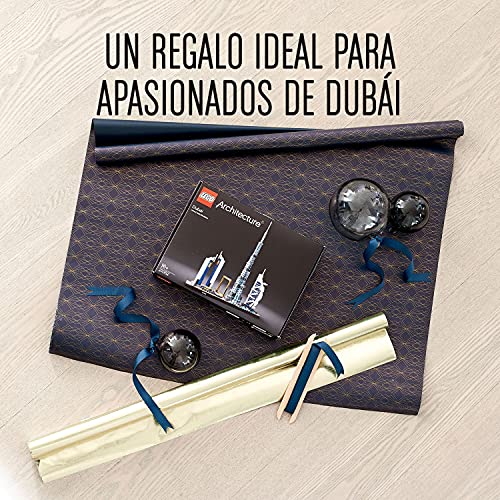 LEGO 21052 Architecture Dubái, Maqueta para Construir, Regalos Originales y Manualidades para Niños 16 años y Adultos
