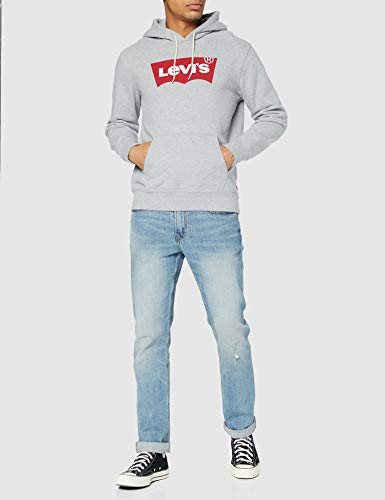Levi's T2 Std Graphic Sudadera, Co Hm Two Colour Hoodie Heather Grey, L para Hombre