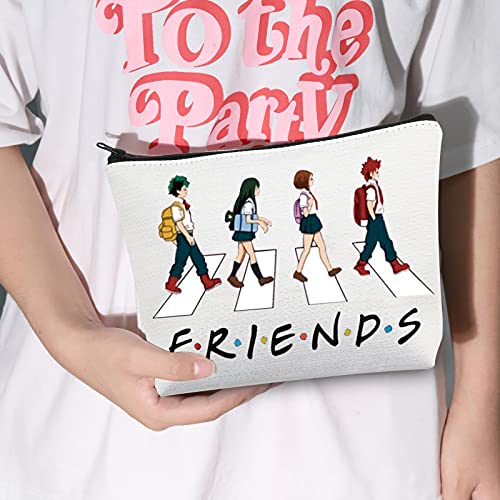 LEVLO My Hero Academia Bolsa de Cosméticos Cosméticos Cosméticos Cosméticos Regalo Anime Manga Anime Maquillaje de dibujos animados Bolsa de Cremallera Bolsa Para, Hero Bag,