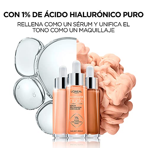 L'OREAL Paris Maquillaje Sérum Con Color Accord Parfait, Color 4-5 Medio