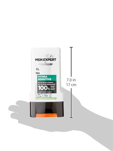 L'Oreal Paris Men Expert Gel de Ducha Calmante para Hombre, 6 x 300ml