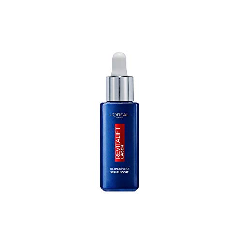 L'Oréal Paris Sérum de Noche Revitalift Laser con Retinol Puro, Cuidado Antiedad, Corrige Arrugas Profundas, 30ml