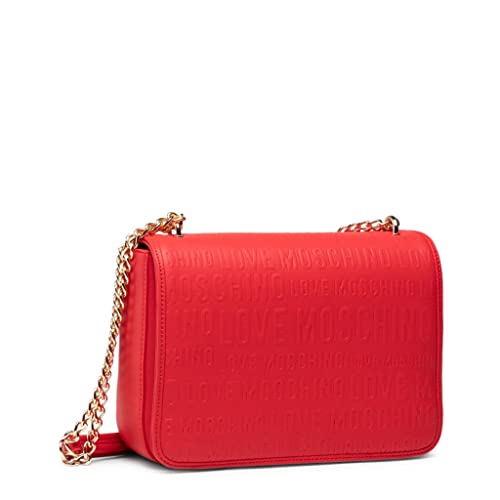 Love Moschino Collezione Autunno Inverno 2021, Bandolera para Mujer, Rojo, Talla única