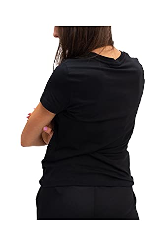 Love Moschino T-Shirt Camiseta, Black, 38 para Mujer