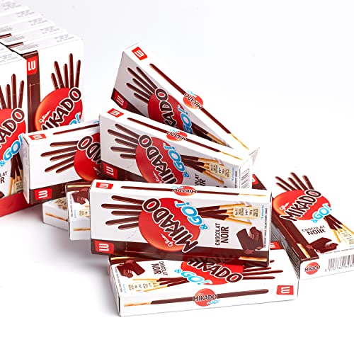 Lu - Mikado & Go, Palitos de Galleta Cubiertos de Chocolate Negro - 936 g
