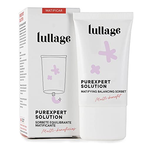 LULLAGE Crema Matificante Piel Mixta - Grasa con Niacinamida, 40 ml | Sorbete Equilibrante e Hidratante | Tratamiento VEGANO y Natural | Purifica y Controla el Brillo en la Piel, Purexpert Solution