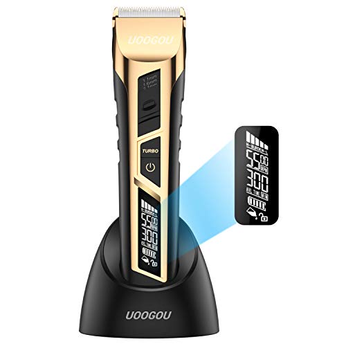 Maquina Cortar Pelo Profesional, Cortapelos Hombre, Recortadora de Barba, Cortador Pelo Electrico para Hombres, Recortadora de Cabello Recargable con 38 Longitudes de Corte y Base de Carga