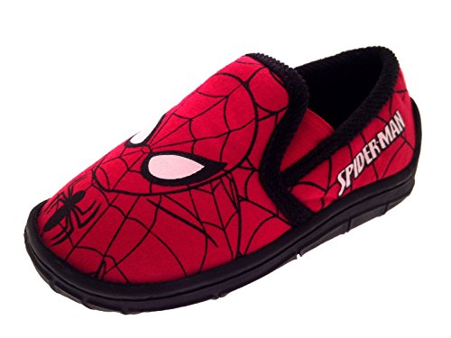 Marvel Ultimate Spiderman - Zapatillas para niños., color Rojo, talla 27 EU