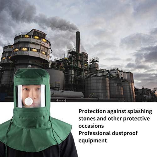 Mascarilla Labor para el trabajo industrial, máscara protectora de granallado, arena, arena, chorro abrasivo, arena, antipolvo, equipo verde