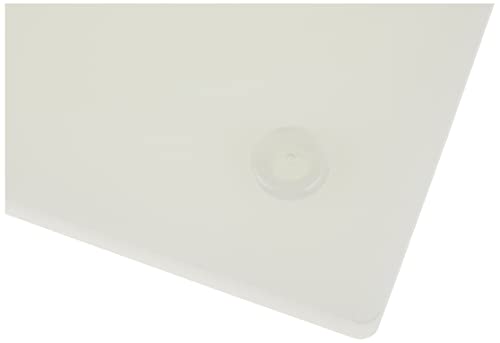 Metaltex - Tabla de cocina, Polietileno, Blanco, 38 x 28 x 1,5 cm